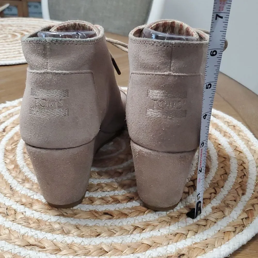 Toms wedge bootie